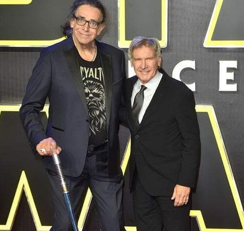 Peter Mayhew, ator que interpretou Chewbacca, ao lado de Harrison Ford / Foto: Reprodução Instagram