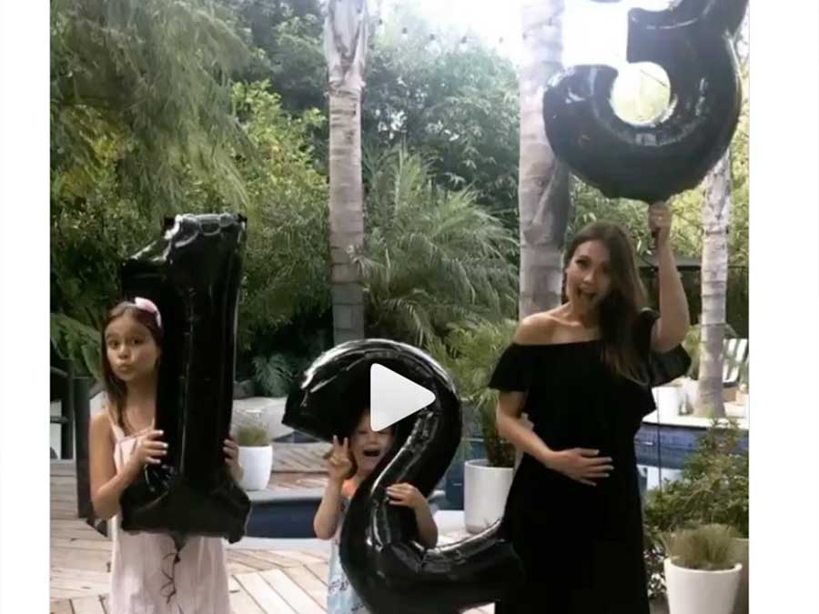 No Instagram Jessica Alba anuncia terceira gravidez com vídeo