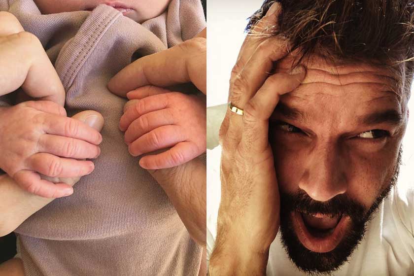 Ricky Martin e seu marido se tornaram pais de uma menina