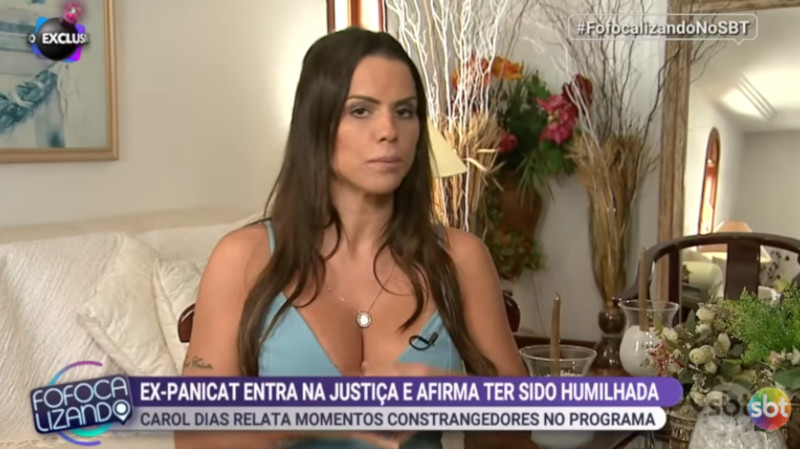 Carol Dias, ex-panicat, processa Band por assédio moral e sexual