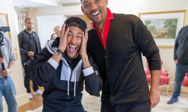 Neymar recebe visita surpresa de Will Smith / Foto: Reprodução Instagram