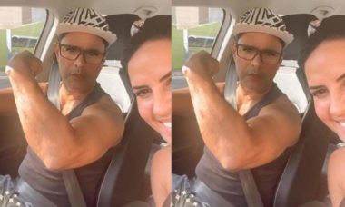 Zezé di Camargo exibe músculos para a noiva, Graciele Lacerda: "para te proteger"