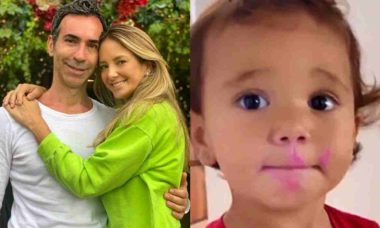 Filha de Tici Pinheiro e Cesar Tralli encanta a web com fofura após passar batom da mãe