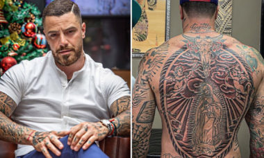 Felipe Titto fecha as costas com tatuagem e impressiona seguidores