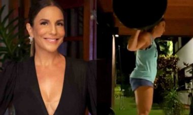 Ivete Sangalo posta treino pesado e ganha elogios: 'para não'