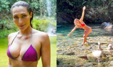 Sofia Starling, noiva de André Marques, curte dia em cachoeira: 'desfrute'