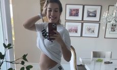 Lore Improta exibe a barriga de 5 meses de gravidez e fala sobre o sexo do bebê