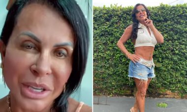 Gretchen fala sobre barriga sarada após acusações de plástica: "300 abdominais por dia"