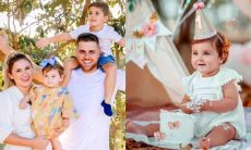 Zé Neto e esposa celebram aniversário de um ano da filha: 'uniu a família'
