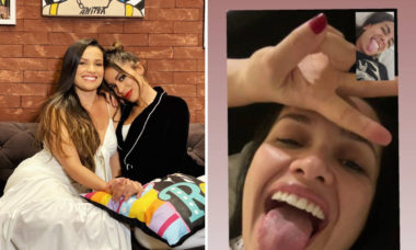 Anitta compartilha chamada de vídeo com Juliette: "Botando a fofoca em dia"