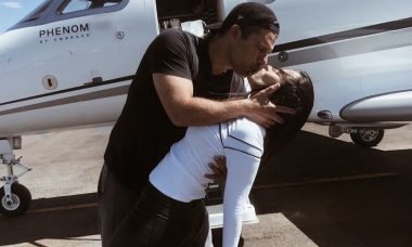 Wanessa posta beijão no marido e se declara: "Te esperando"