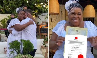 Após 9 anos de união, Cacau Protássio celebra casamento no civil