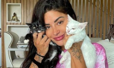 Mãe de pet! Aline Riscado revela ter 16 gatos e 2 cachorros: 'amo'