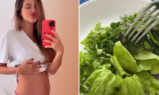 Biah Rodrigues responde seguidor sobre sua dieta na gravidez: "Estou controlando"