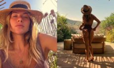 Giovanna Ewbank posa de maiô em dia de sol durante viagem em Ibiza
