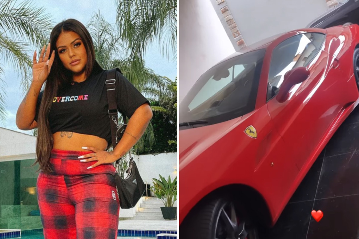 Camila Loures exibe sua Ferrari de R$ 1 milhão: "Saudade do meu carrinho"