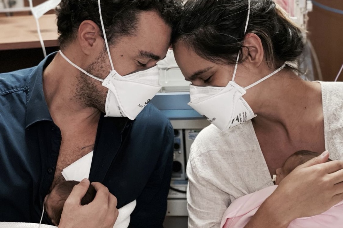 Marcella Fogaça e Joaquim Lopes relembram nascimento prematuro das gêmeas