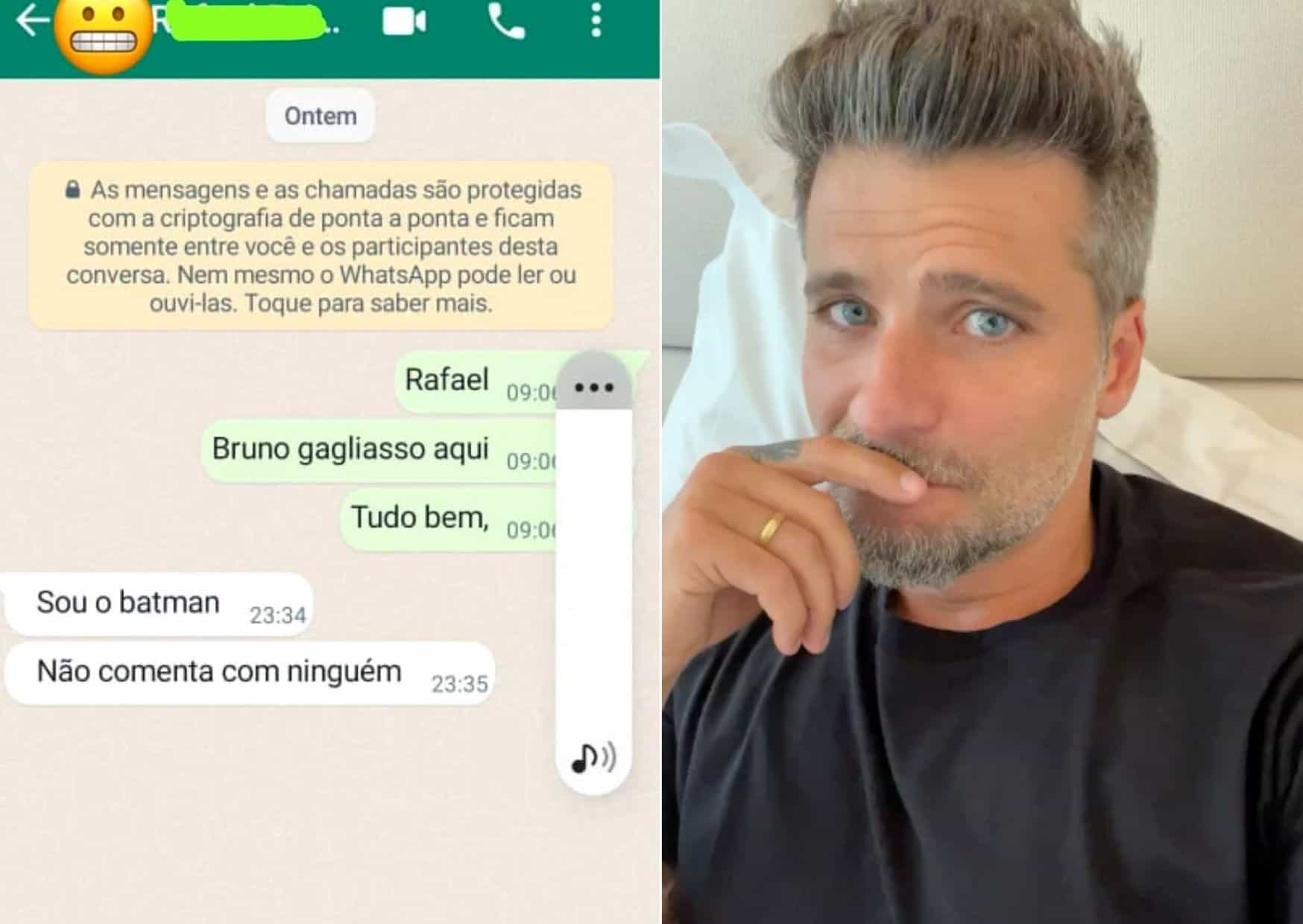 Vendedor ironiza ao receber mensagem de Bruno Gagliasso: 'sou o Batman' (Foto: Reprodução/Instagram)