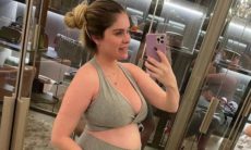 'Deixem curtir a minha gravidez', diz Bárbara Evans após aumento do peso