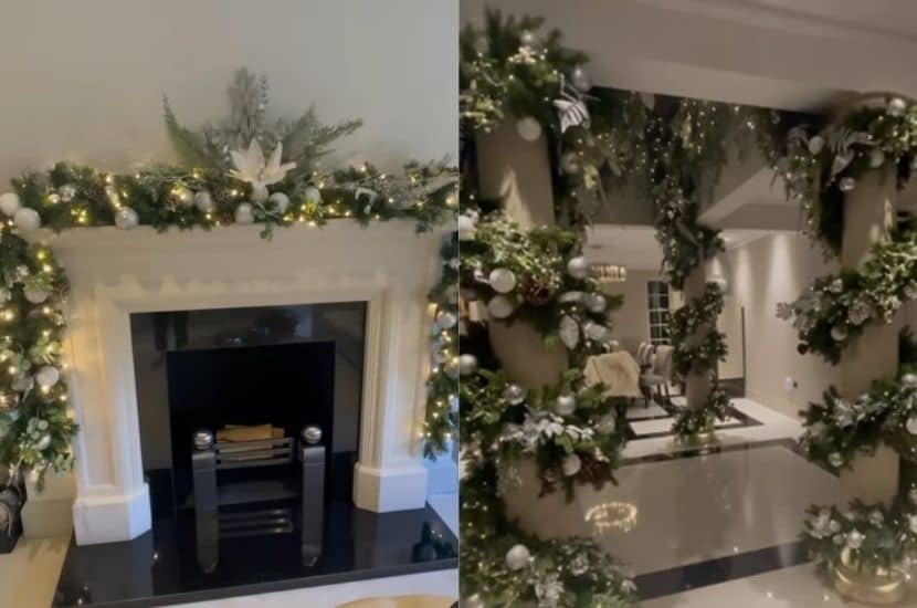 Esposa de Thiago Silva exibe mansão decorada para o Natal: 'amo' (Foto: Reprodução/Instagram)