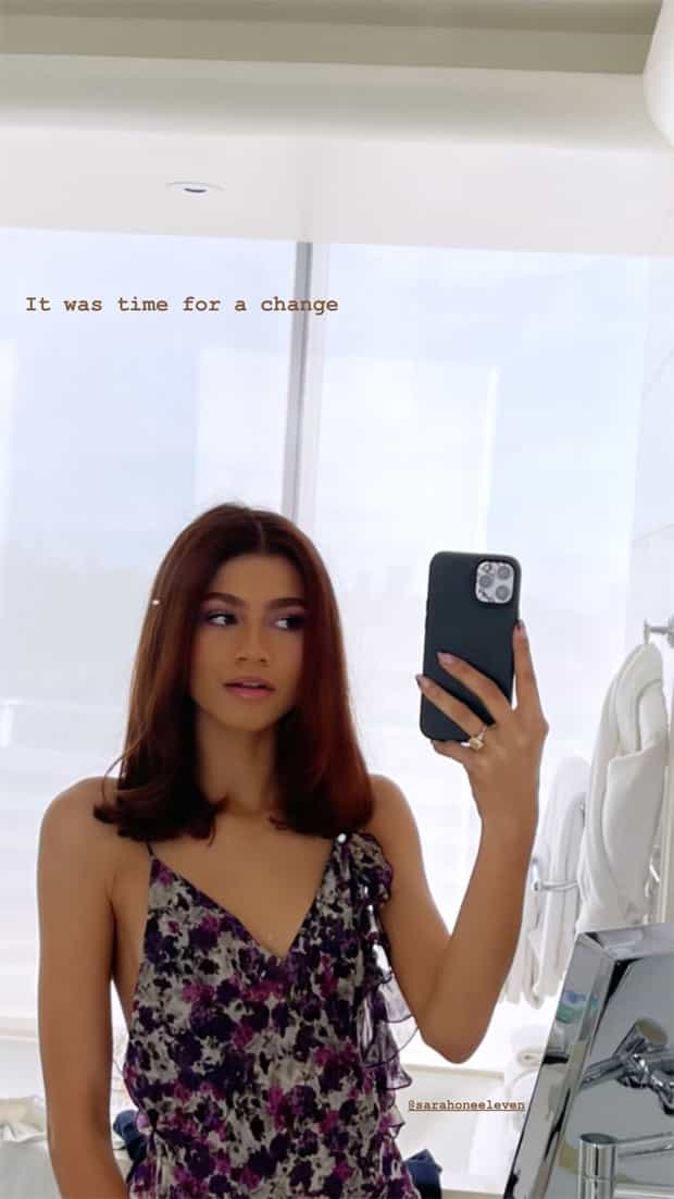 Zendaya revela novo corte de cabelo e inova o visual: 'era hora de mudar' (Foto: Reprodução/Instagram)