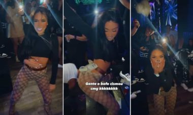 MC Mirella recebe 'chuva de dinheiro' ao dançar em balada de Orlando