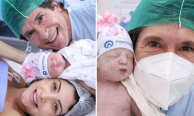 Daniel e Aline de Pádua anunciam nascimento da terceira filha, Olivia