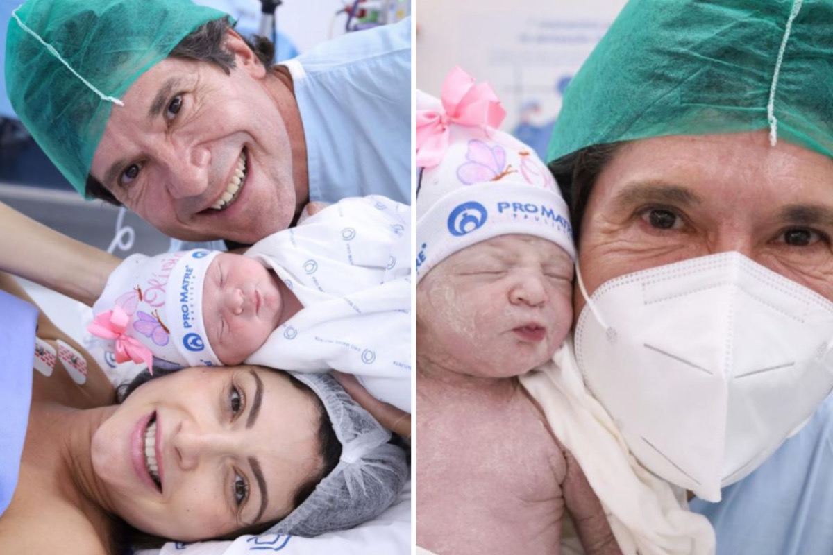 Daniel e Aline de Pádua anunciam nascimento da terceira filha, Olivia