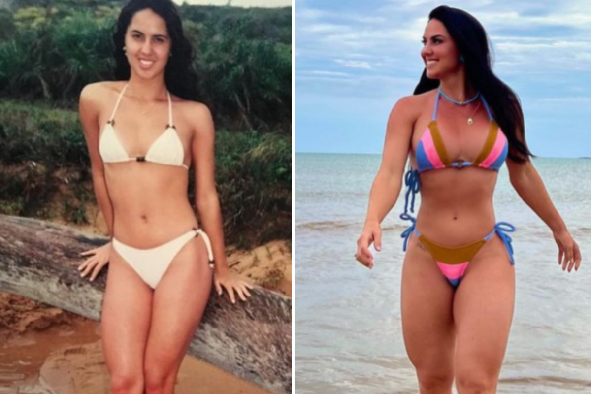 Graciele Lacerda relembra físico antes de virar musa fitness: "Era uma falsa magra"