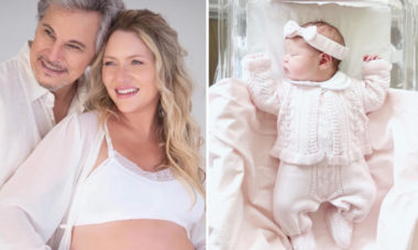 Edson Celulari e Karin Roepke anunciam nascimento da filha