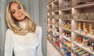 Khloé Kardashian impressiona ao exibir a despensa de sua mansão
