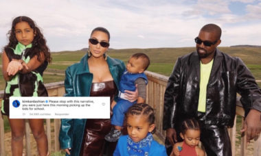 Kim Kardashian rebate Kanye West: "Você estava aqui de manhã"
