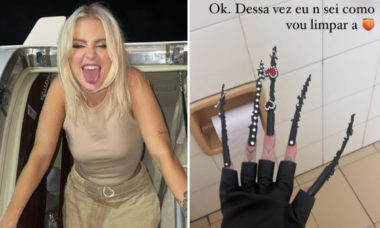 Luísa Sonza brinca sobre tamanho das unhas: "Não sei como vou limpar a bunda"