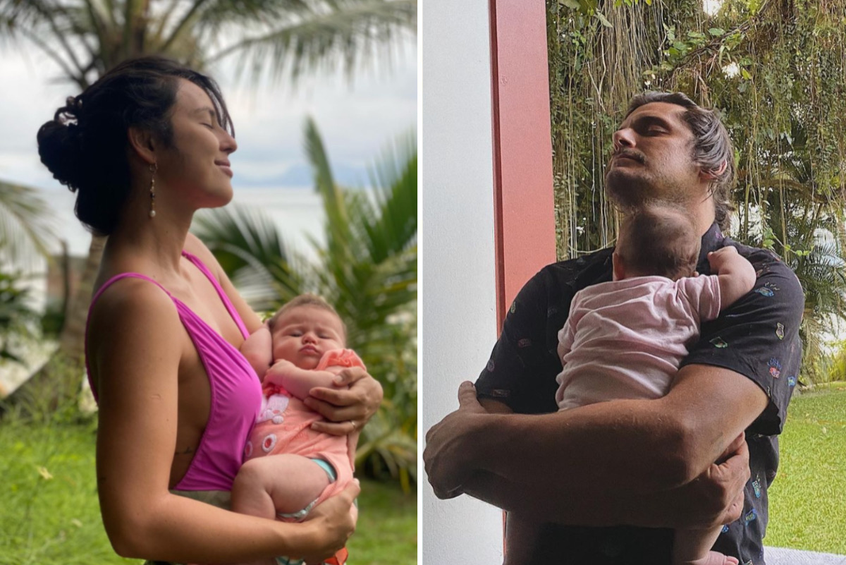 Yanna Lavigne e Bruno Gissoni curtem fim de semana com filha caçula