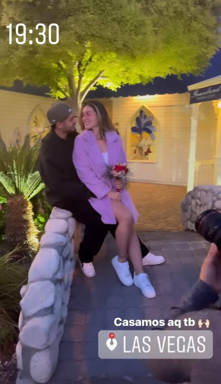 Virginia Fonseca e Zé Felipe se casam durante viagem a Las Vegas (Foto: Reprodução/Instagram)