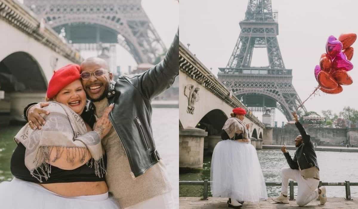 Thais Carla é pedida em casamento por Israel Reis em Paris: 'disse sim'