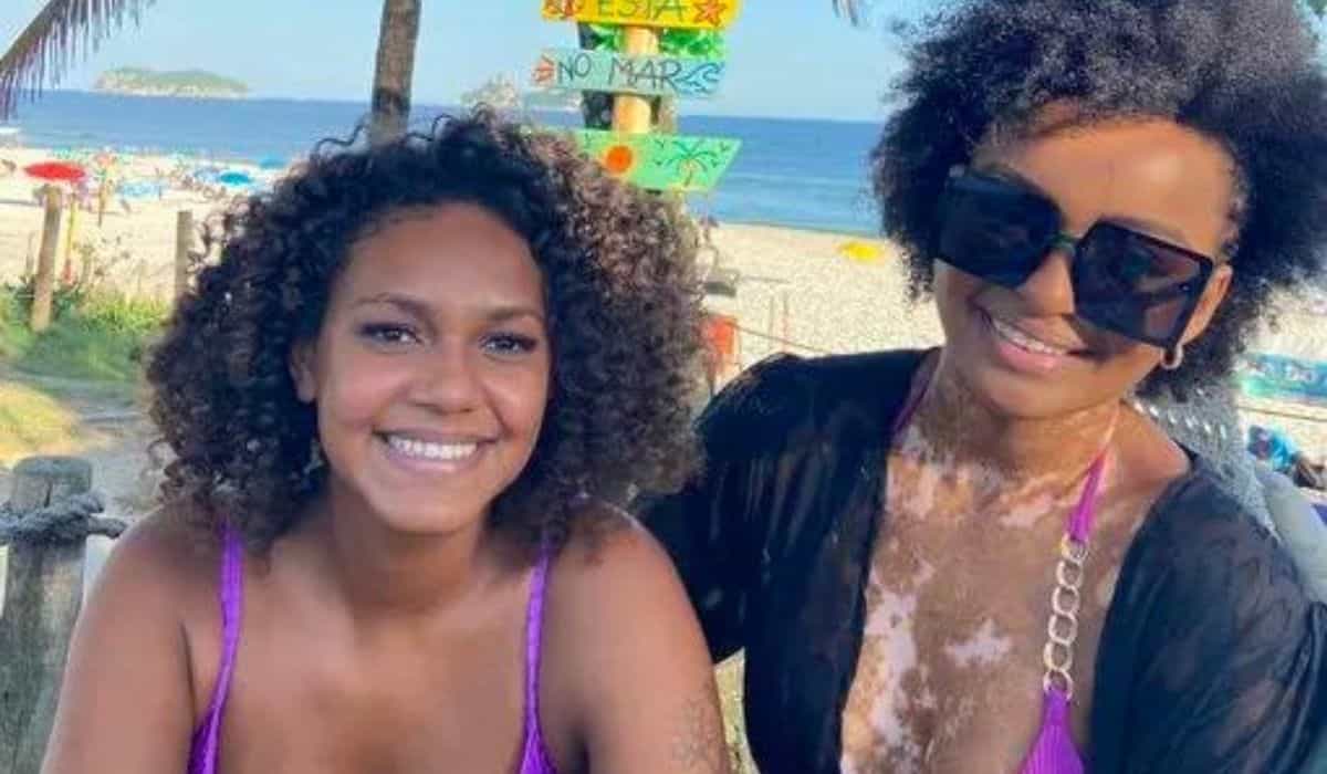Jessi Alves e Natália Deodato curtem praia juntas: 'bem meigas'
