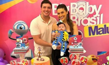 Vivian Amorim celebra mêsversário da filha com festa tema de BBB