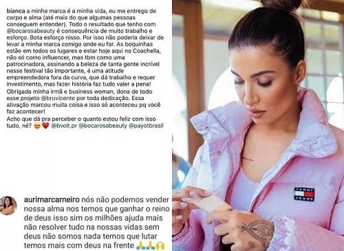 Bianca Andrade é criticada por sogra: 'não podemos vender nossa alma'