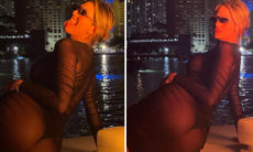 Lívia Andrade exibe bumbum em vestido transparente e deixa fãs babando