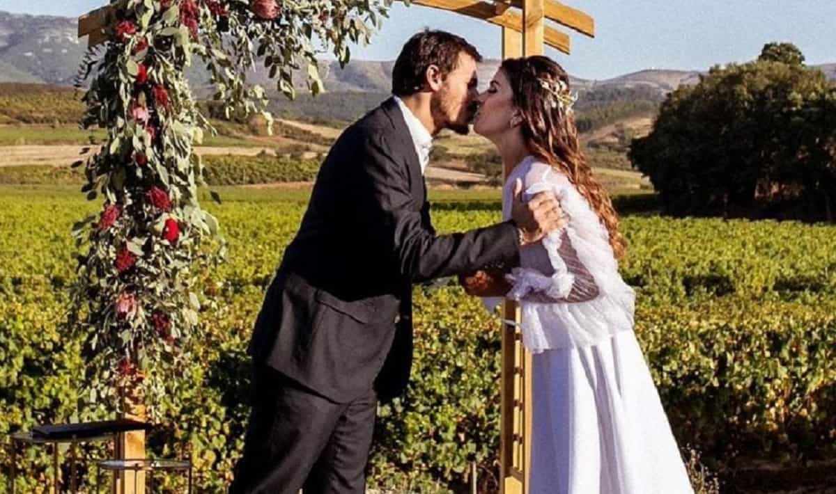 Joana Balaguer se casa novamente em vinícola portuguesa