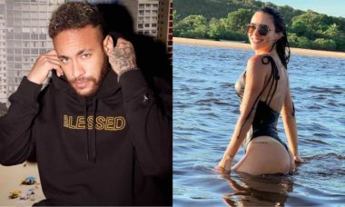 Bruna Biancardi posa de maiô e ganha elogio do affair, Neymar (Foto: Reprodução/Instagram)
