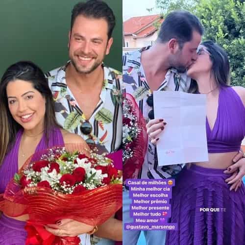 Gustavo pede Laís Caldas em namoro: 'melhor prêmio, te amo' (Foto: Reprodução/Instagram)