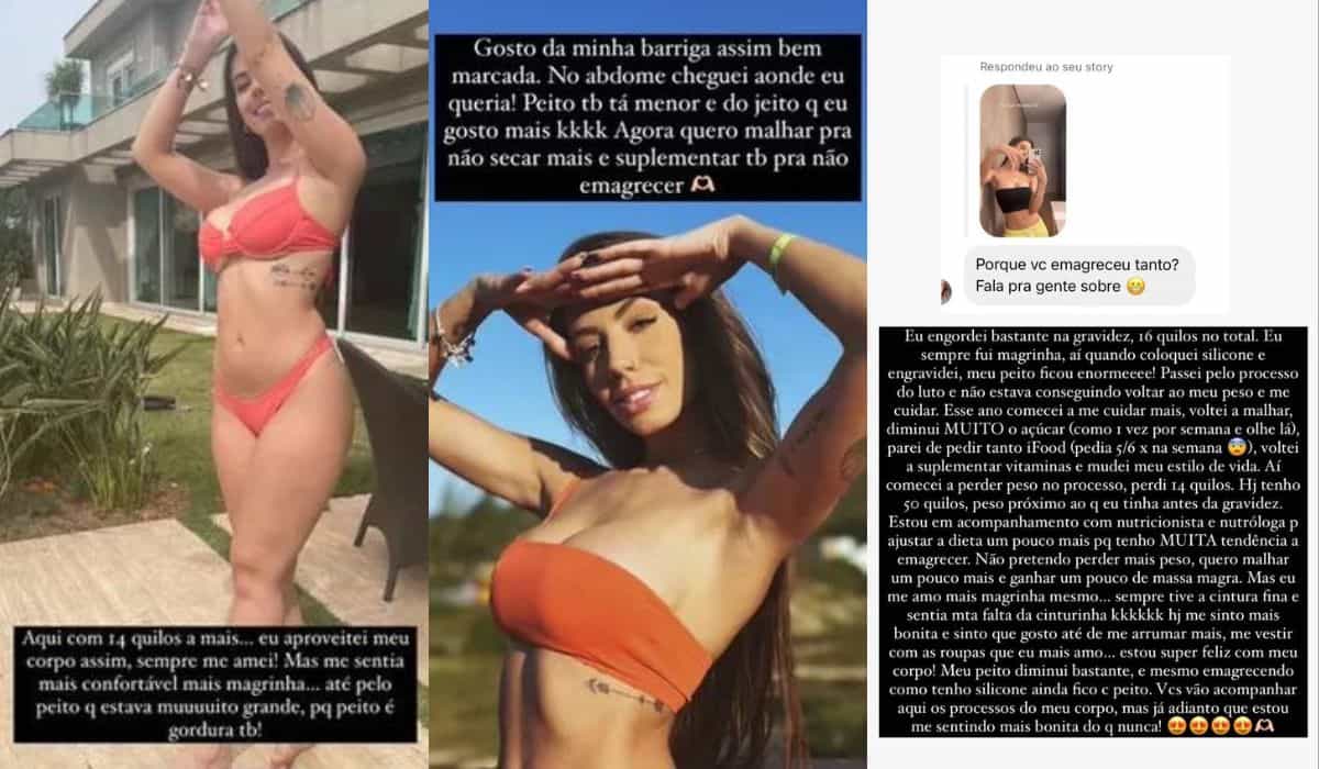 Maria Lina fala sobre corpo após perder 14 kg: 'me sinto mais bonita'