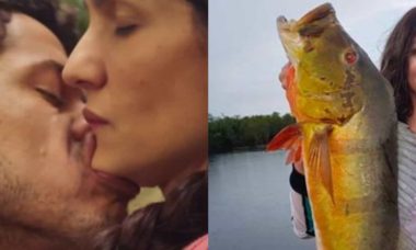 Guito brinca ao comparar José Loreto com peixe após cena de beijo