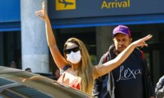 Lexa é flagrada desembarcando em aeroporto do Rio de Janeiro