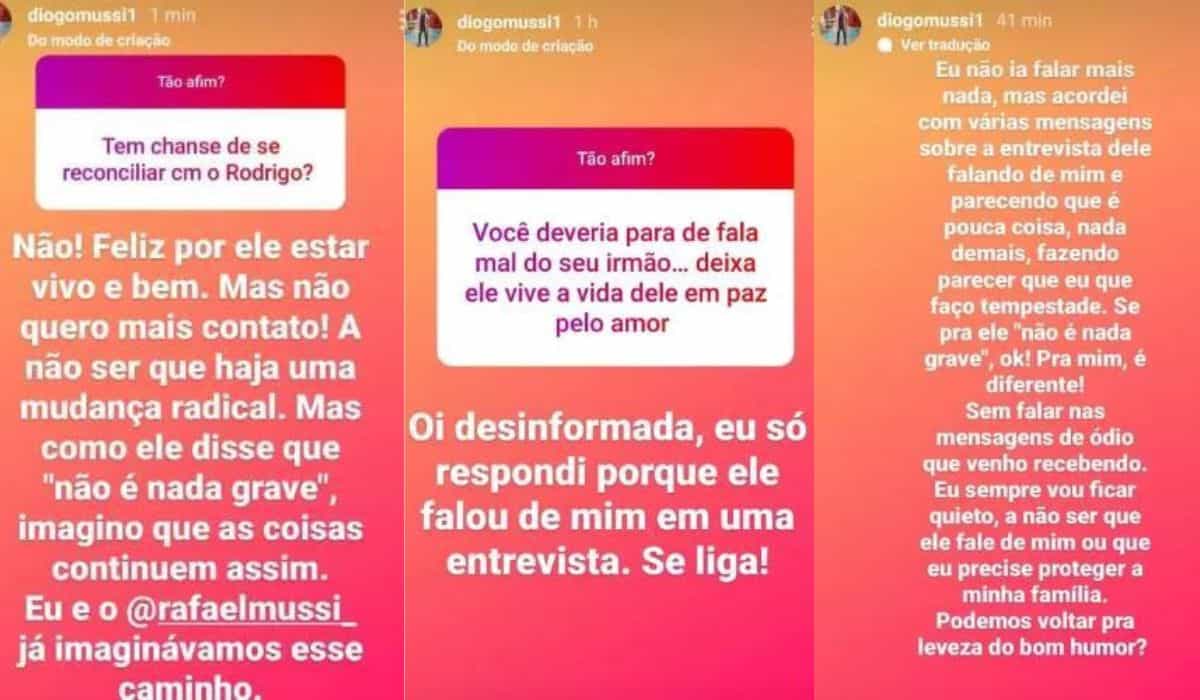 Irmão de Rodrigo Mussi sobre briga entre os dois: 'não quero mais contato' (Foto: Reprodução/Instagram)