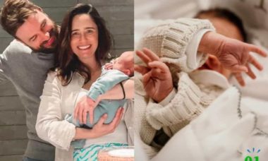 Fernanda Vasconcellos celebra primeiro mês de vida do filho