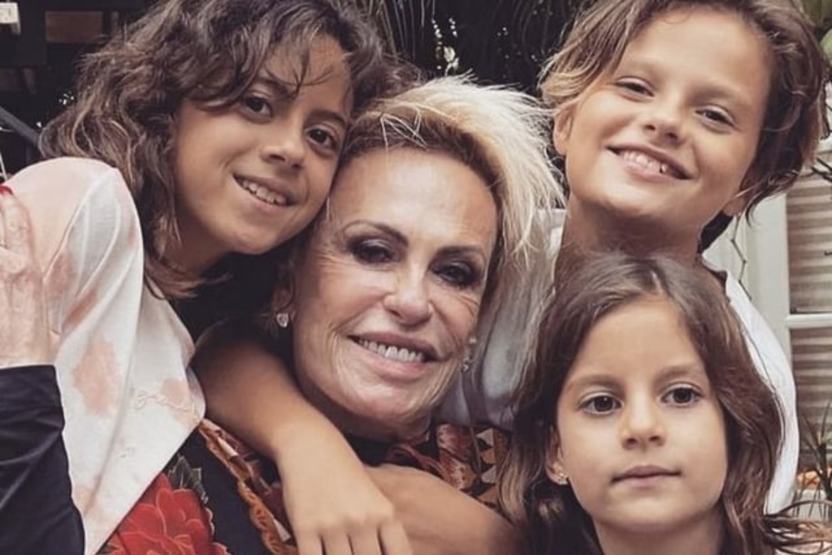 Ana Maria Braga se derrete pelos netos no Dia dos Avós: "Que presente vocês são pra mim"