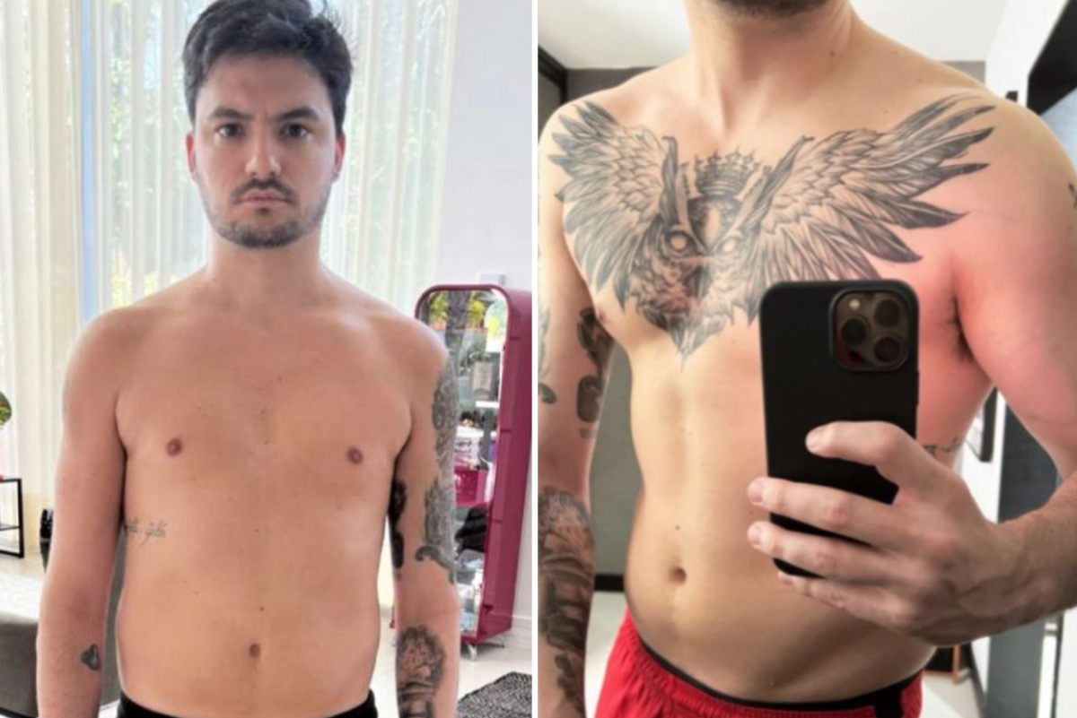 Felipe Neto mostra evolução do corpo após mudança de hábitos: "Estou comendo bem"